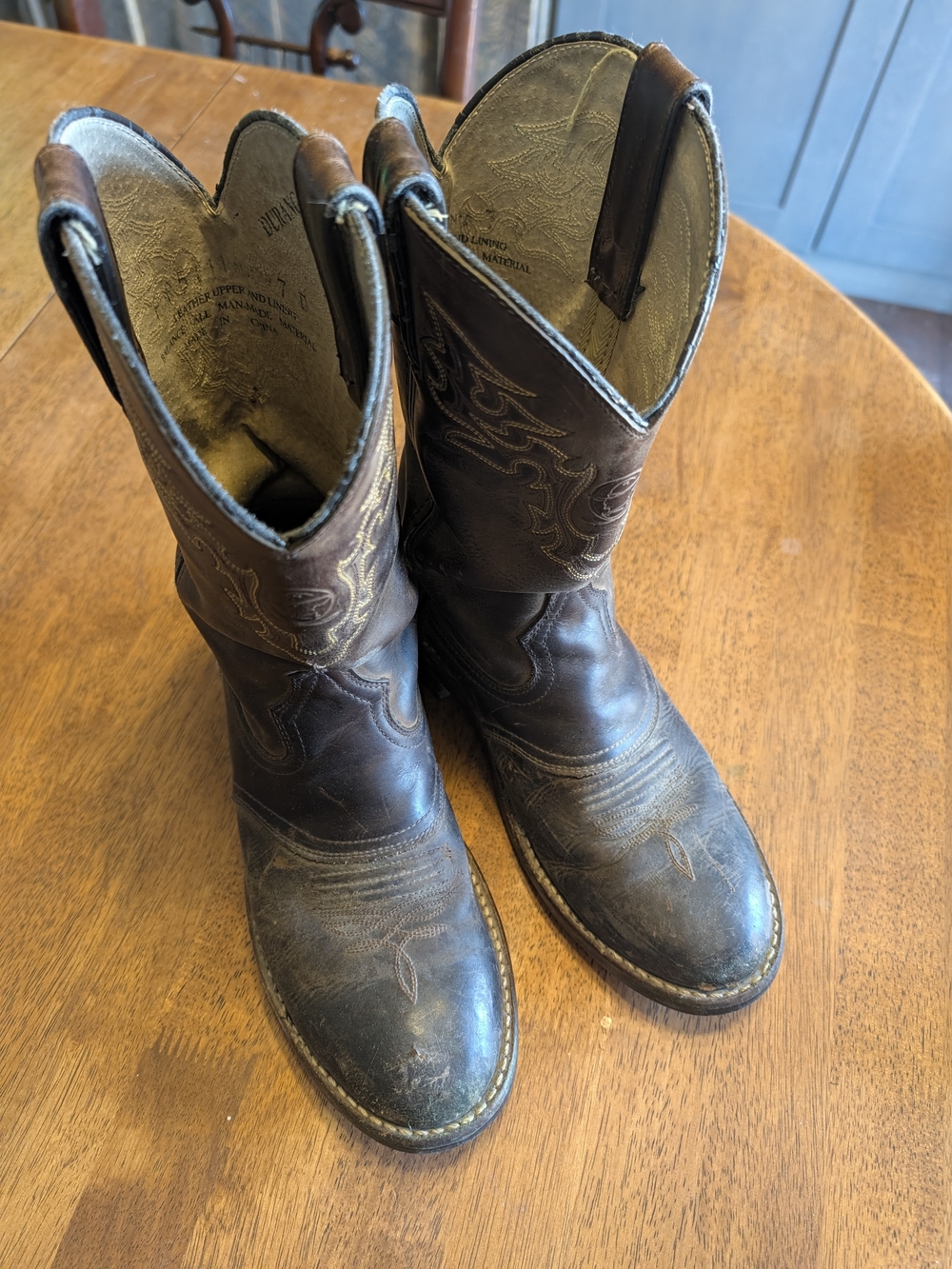 Durango Brown Leather Western Cowboy Boots